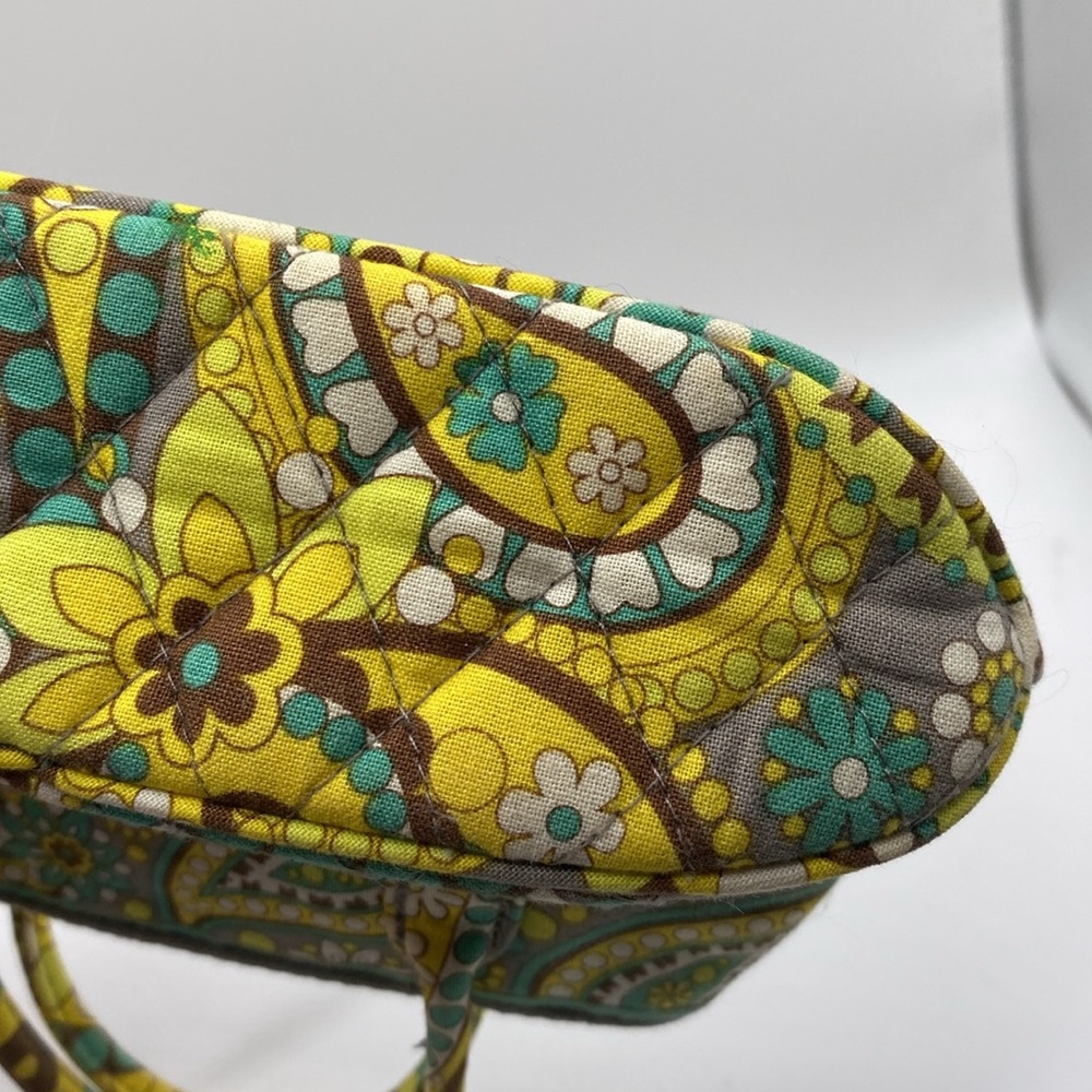 Vera Bradley Lemon Parfait Retired Mini‎ Purse Bag Yellow Paisley - Picture 9 of 9